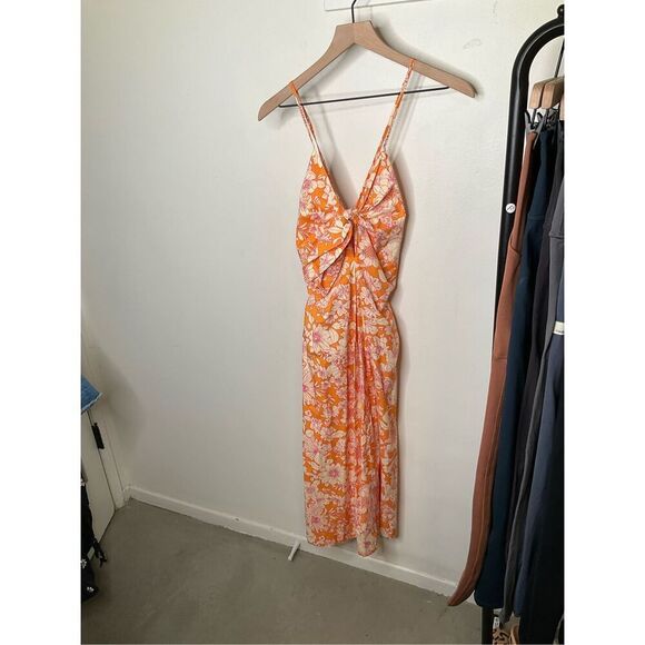 J. Crew Tie-front Cotton Poplin Midi Dress - Picture 4 of 9